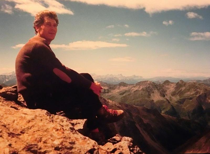 Albert Ploeger op een berg